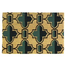 Nikki Chu Viola Two-Tone Geometric Coir Door Mat