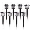 2/4/6/8pcs Led Solar Pathway Lights Waterproof Outdoor Solar Lamp for Garden/Landscape/Yard/Patio/Driveway/Walkway Lighting