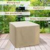 30 Inch 50000 BTU Square Propane Gas Fire Pit Table with Table Cover