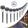 12Pack Solar Garden Light Outdoor Solar Powered Lamp Lanter Waterproof Landscape Lighting For Pathway Patio Yard Lawn Decoration