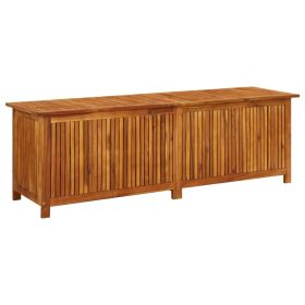 Patio Storage Box 68.8"x19.6"x22.8" Solid Acacia Wood