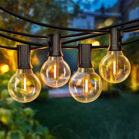 50FT LED G40 Outdoor Patio String Lights Shatterproof Globe String Lights With 50 And 2 Dimmable Edison Bulbs