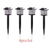 2/4/6/8pcs Led Solar Pathway Lights Waterproof Outdoor Solar Lamp for Garden/Landscape/Yard/Patio/Driveway/Walkway Lighting